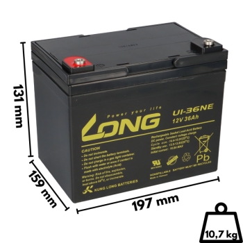 Je nach Modell werden zwischen 4 bis 6 Akkus benötigt (Nennspannung 48V, 60V oder 72V).